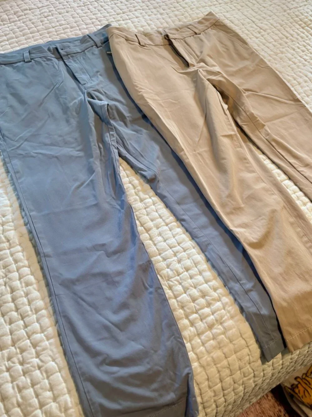 2 Pair of Vineyard Vines Performance Pants Size 14 - Khaki & Grey Blue
